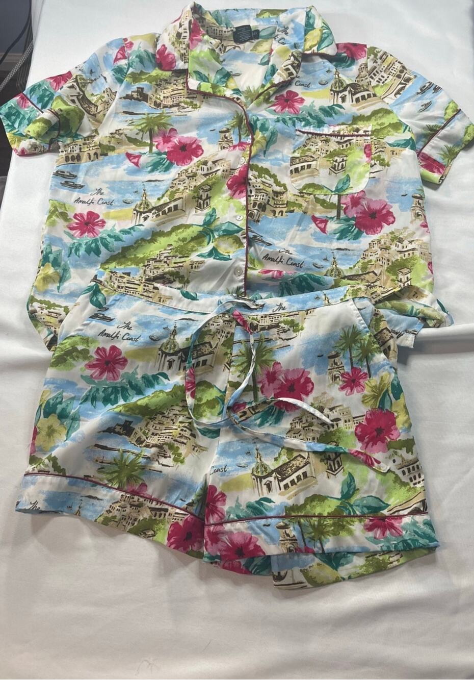 Cynthia Rowley 2 piece 100% Polyester pajama's size Medium -Pre-owned
